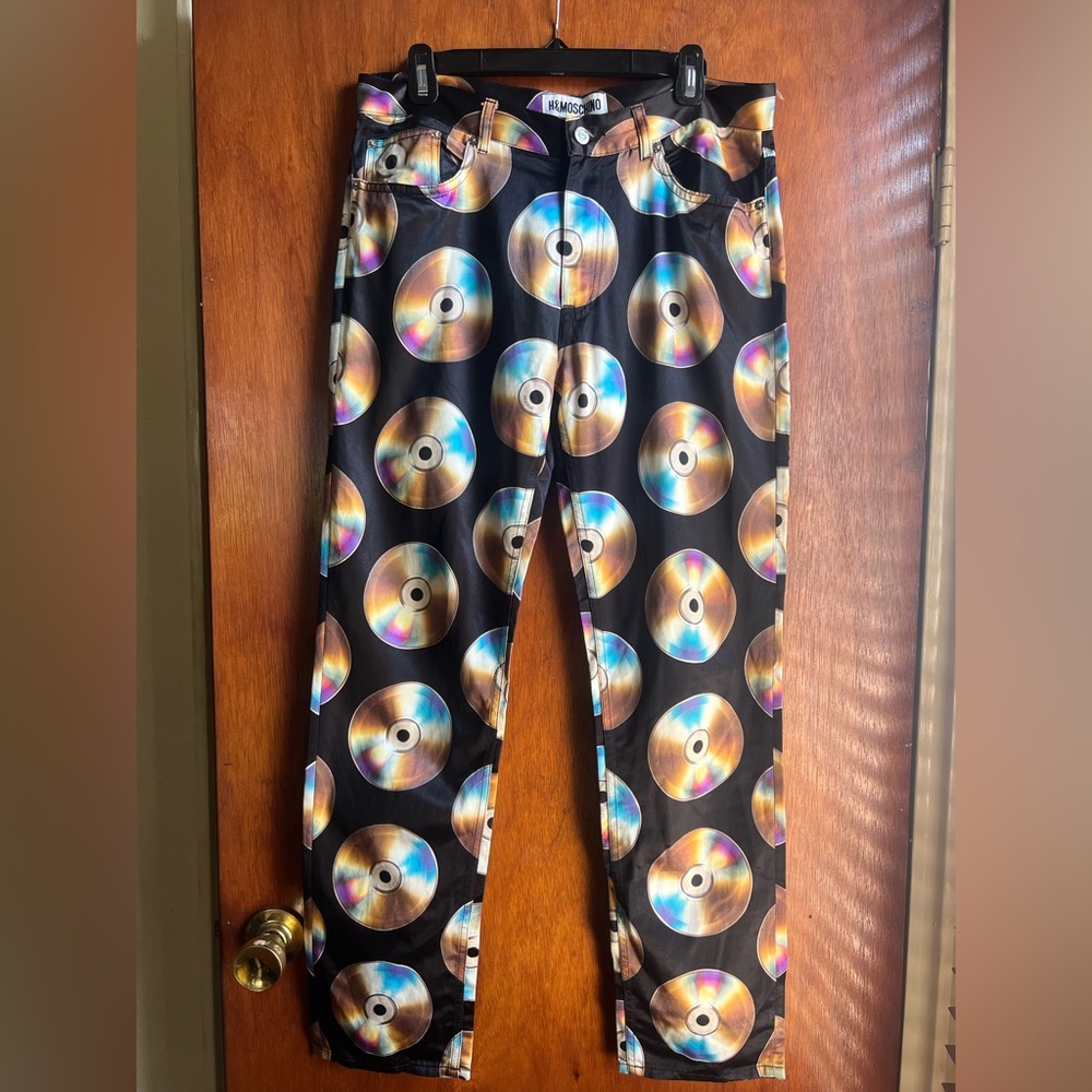 Moschino unisex satin pant H&M collaboration